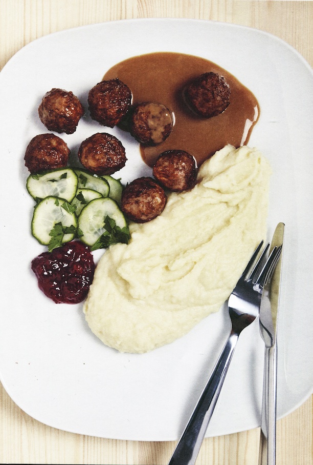 Svensk tallerken kødboller